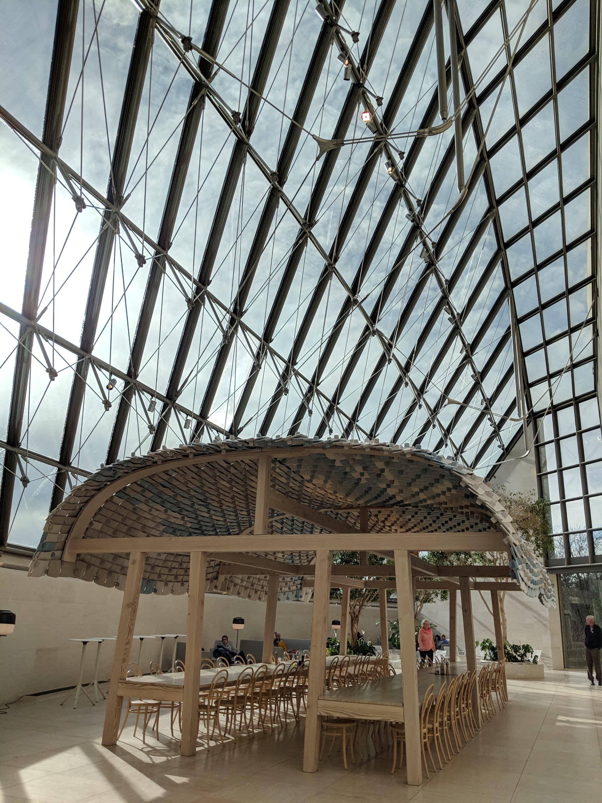 Cafe area in MUDAM