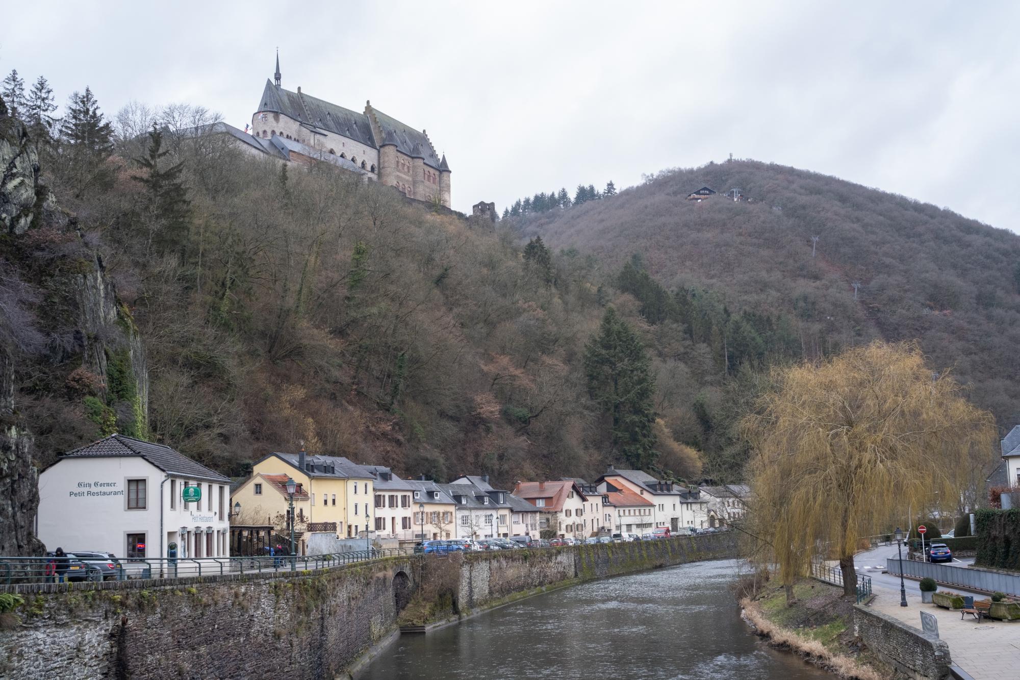 View of Castle from the lower part of Vianden