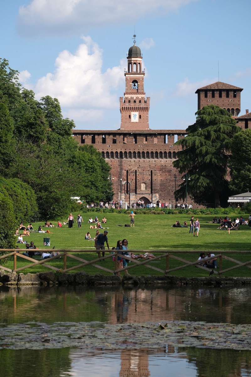 Castello Sforzesco Viewed from Parco Sempion