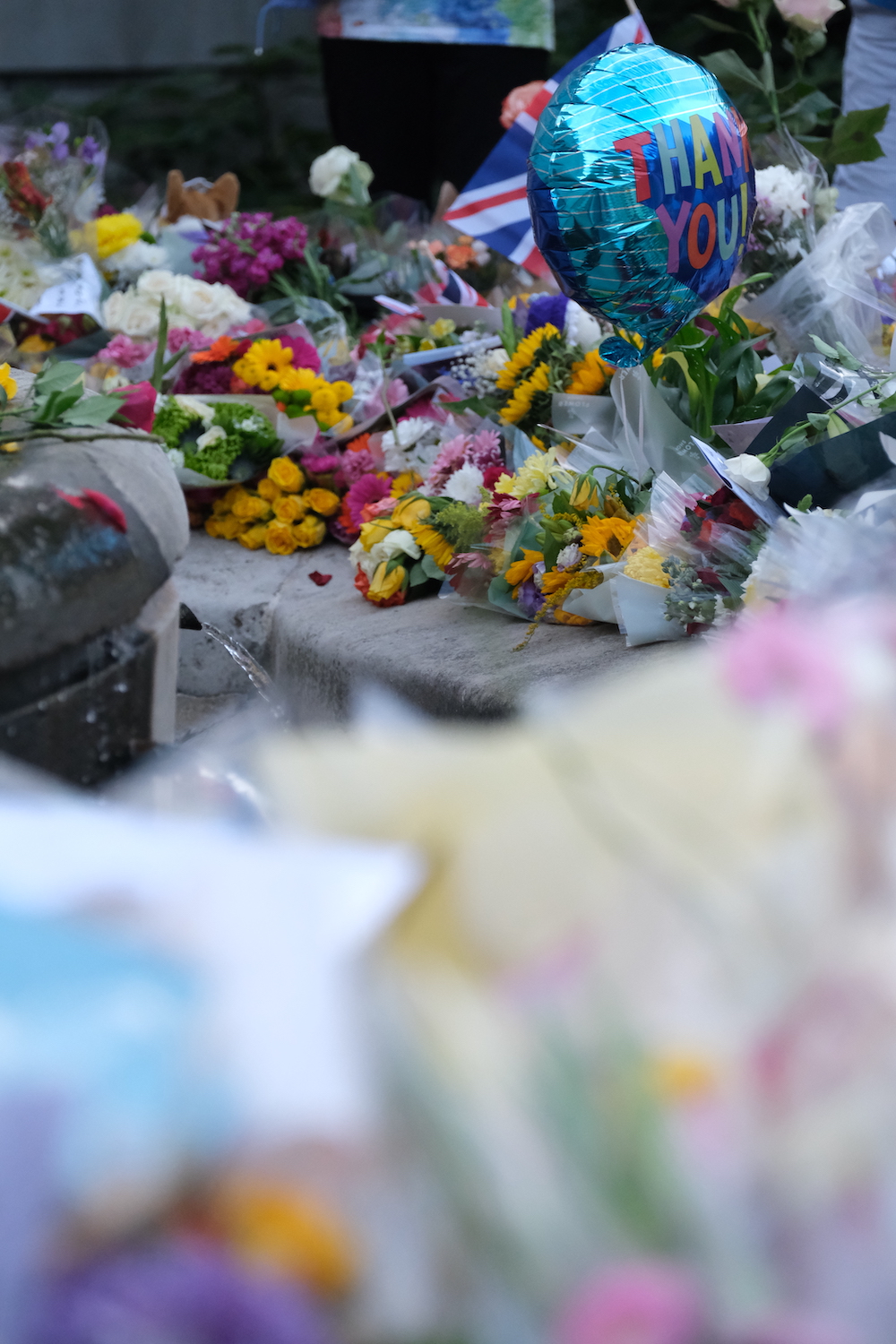 Floral tributes at St James's Park